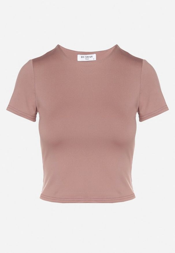 Born2be - Ciemnoróżowy T-shirt Krótki z Wiskozą Eframera. Kolor: różowy. Materiał: wiskoza. Długość: krótkie. Sezon: lato. Styl: klasyczny