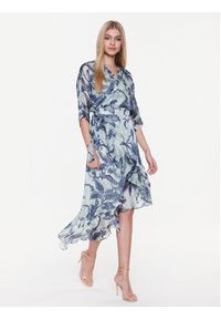 Guess Sukienka codzienna W3RK52 WCWF2 Niebieski Regular Fit. Okazja: na co dzień. Kolor: niebieski. Materiał: syntetyk. Typ sukienki: proste. Styl: casual #5