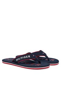 TOMMY HILFIGER - Tommy Hilfiger Japonki Sporty Hilfiger Beach Sandal FM0FM05913 Granatowy. Kolor: niebieski. Materiał: materiał. Styl: sportowy #2