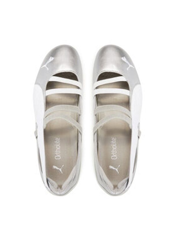 Puma Baleriny Speedcat Ballet Metallic Wns 401581 01 Srebrny. Kolor: srebrny. Materiał: skóra