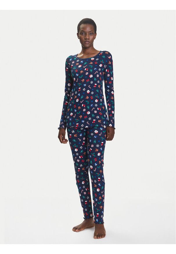 United Colors of Benetton - United Colors Of Benetton Piżama 3SUP3P03N Beżowy Regular Fit. Kolor: beżowy. Materiał: bawełna