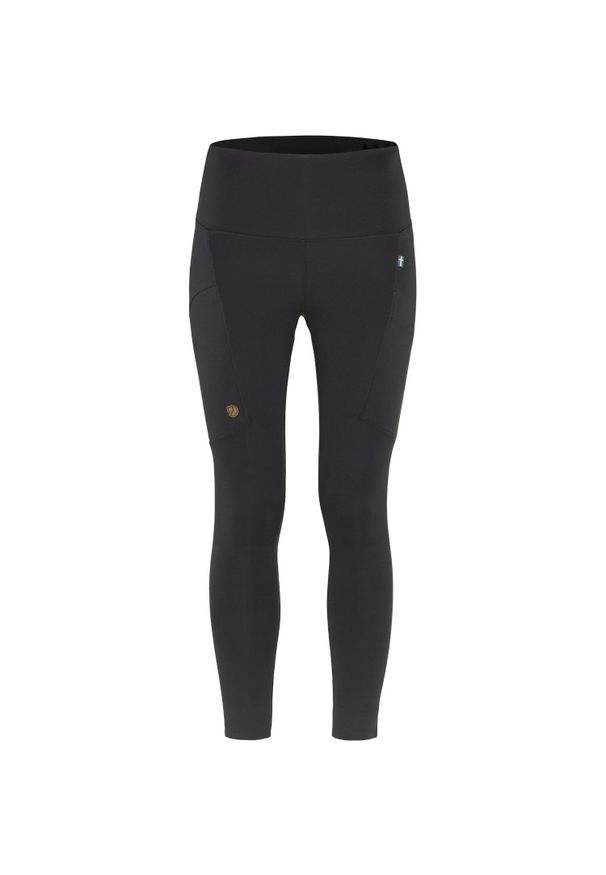 Fjällräven - Legginsy damskie Fjallraven Abisko Tights. Kolor: czarny, szary, wielokolorowy. Sport: turystyka piesza