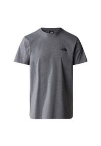 The North Face Koszulka S/S Simple Dome Nf0A87Ngdyy. Kolor: szary. Materiał: bawełna. Sezon: lato