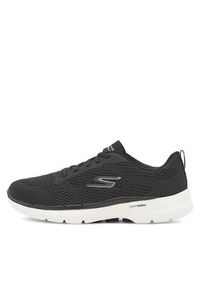 skechers - Skechers Sneakersy 124512BKW Czarny. Kolor: czarny. Materiał: mesh, materiał