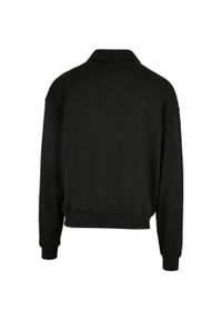 Urban Classics - Męski Sweter Oversize Z Kołnierzem. Kolor: czarny