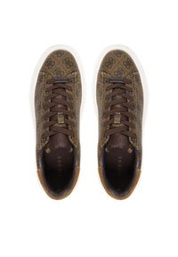 Guess Sneakersy FMPELA FAL12 Brązowy. Kolor: brązowy. Materiał: skóra #3
