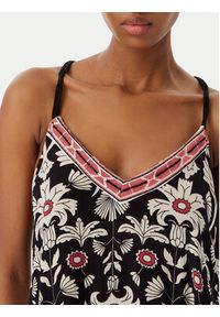 LOLA CASADEMUNT Sukienka letnia LS2616027 Czarny Regular Fit. Kolor: czarny. Materiał: wiskoza. Sezon: lato #5