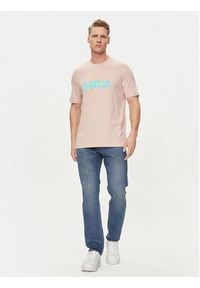 Hugo T-Shirt Decation 50515282 Różowy Regular Fit. Kolor: różowy. Materiał: bawełna
