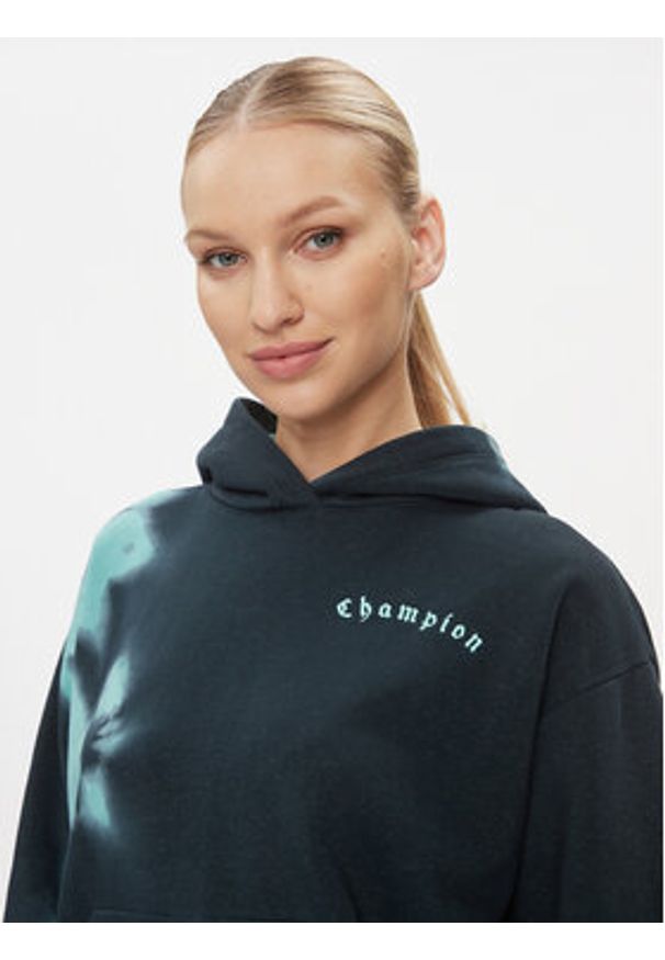 Champion Bluza Hooded Sweatshirt 116753 Zielony Regular Fit. Kolor: zielony. Materiał: syntetyk