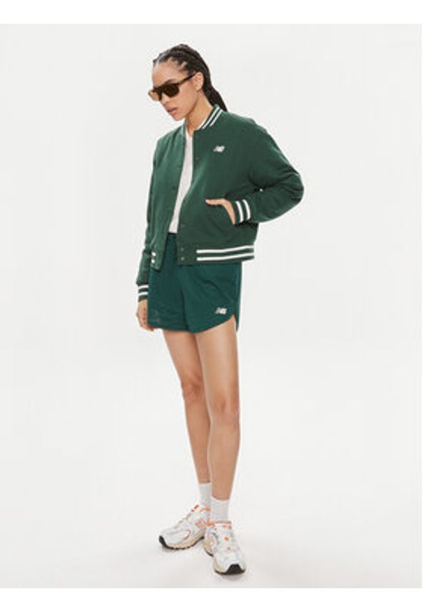 New Balance Kurtka bomber Greatest Hits WJ41509 Zielony Regular Fit. Kolor: zielony. Materiał: bawełna