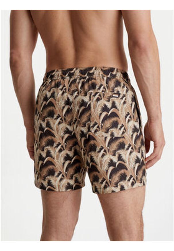 BOSS Szorty kąpielowe Pike 50561145 Czarny Regular Fit. Kolor: czarny. Materiał: syntetyk