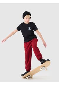 4f - 4F T-shirt regular z nadrukiem chłopięcy - czarny 152 (11-12 lat). Okazja: na co dzień. Kolor: czarny. Materiał: jersey, bawełna, dzianina. Długość rękawa: krótki rękaw. Długość: krótkie. Wzór: nadruk. Sezon: lato. Styl: sportowy, klasyczny, casual #2