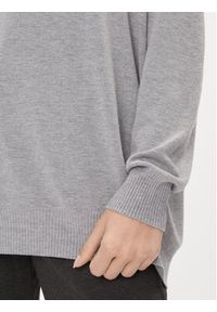 Kontatto Sweter 3M1015 Szary Regular Fit. Kolor: szary. Materiał: wiskoza