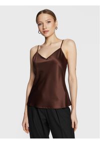 Marella Top Rolf 31660129 Brązowy Regular Fit. Kolor: brązowy. Materiał: syntetyk
