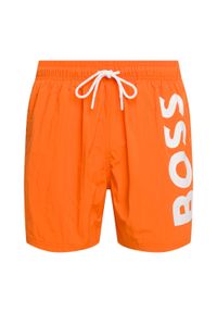 HUGO BOSS - Szorty kąpielowe męskie Hugo Boss Octopus. Kolor: pomarańczowy