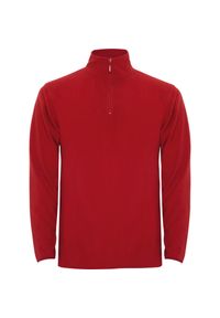 ROLY - Męska Bluza Polarowa Himalaya Quarter Zip Fleece Jacket. Kolor: czerwony. Materiał: polar. Sezon: zima. Styl: sportowy