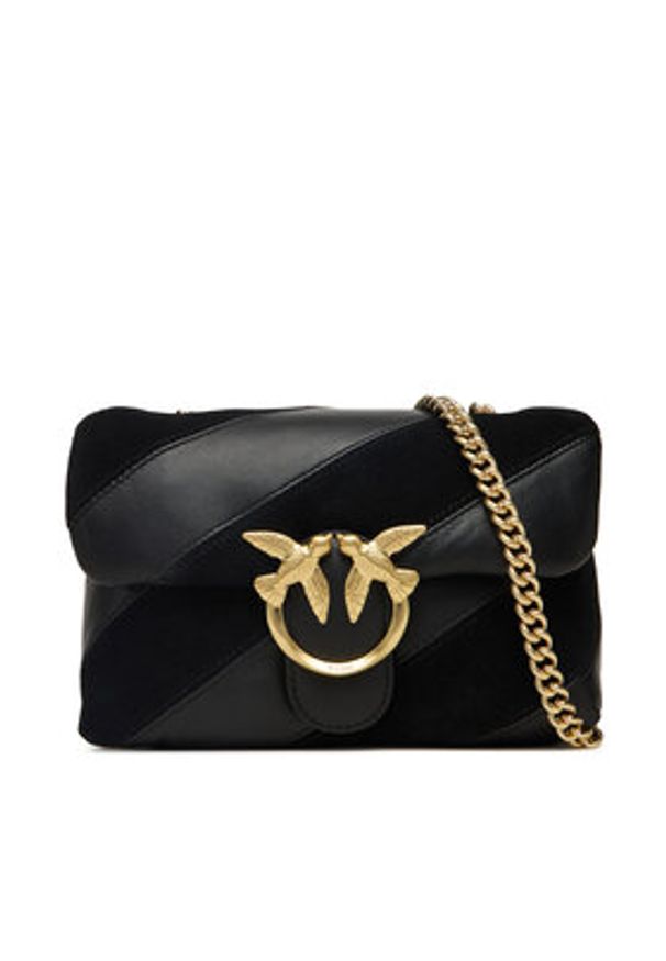 Pinko - PINKO Torebka Love Puff Mini Cl AI 25-26 PLTT 100039 A2JY Czarny. Kolor: czarny. Materiał: skórzane, zamszowe