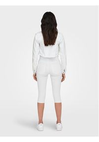 only - ONLY Kurtka jeansowa Wonder 15256098 Biały Regular Fit. Kolor: biały. Materiał: bawełna
