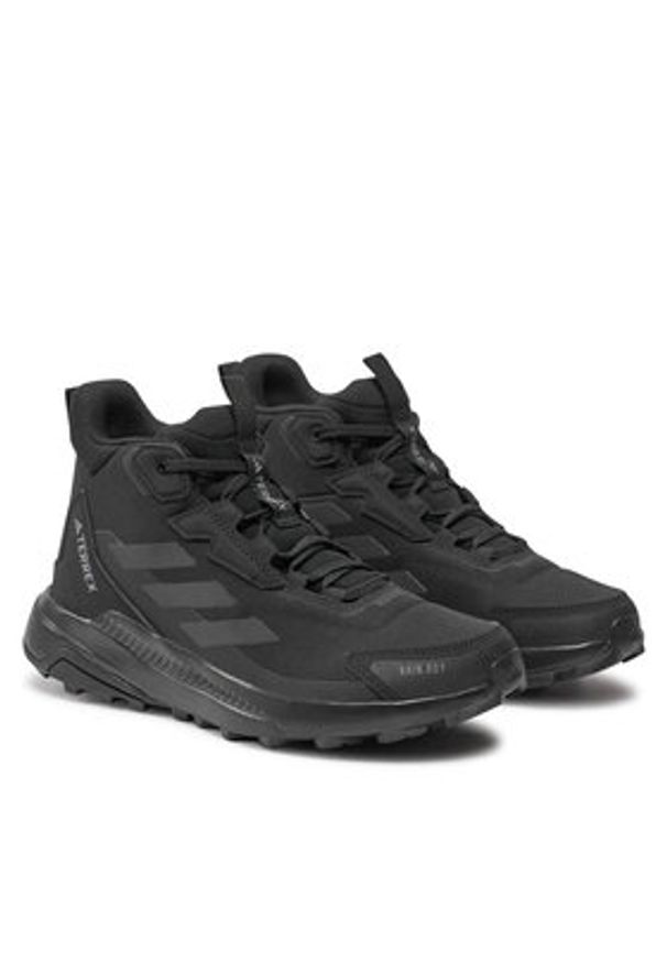 Adidas - adidas Trekkingi Terrex Anylander Mid Rain.Rdy ID3473 Czarny. Kolor: czarny. Materiał: materiał, mesh