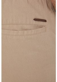 medicine - Medicine spodnie z domieszką lnu męskie kolor beżowy proste. Kolor: beżowy. Materiał: len. Wzór: gładki