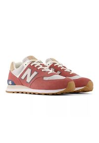 Buty New Balance M U574SR2 różowe. Okazja: na co dzień. Kolor: różowy. Materiał: syntetyk, materiał, guma, zamsz, skóra. Szerokość cholewki: normalna. Model: New Balance 574 #4