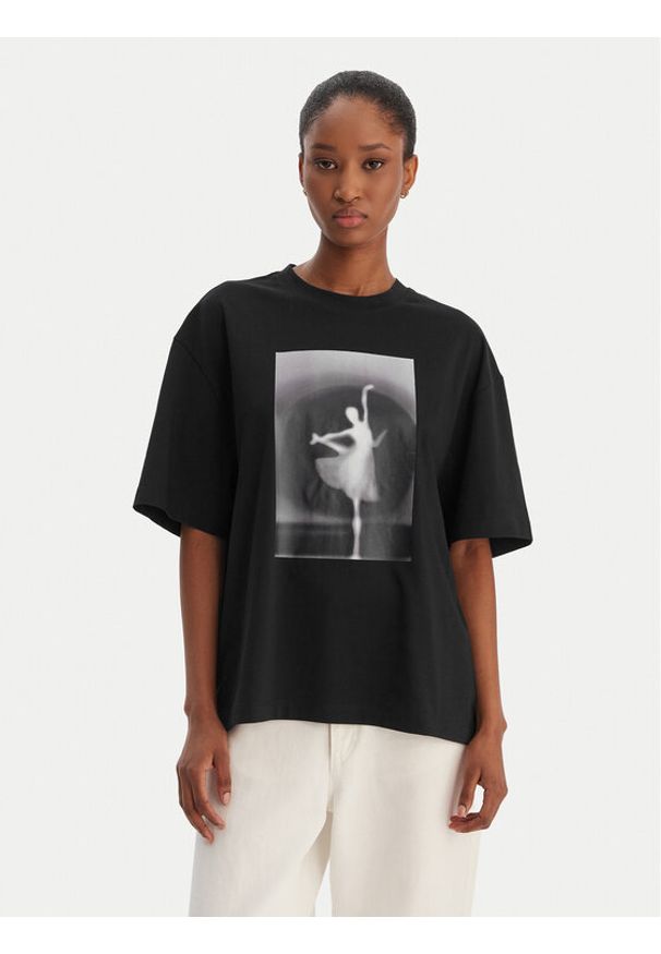 BOSS T-Shirt Eboys 50556978 Czarny Regular Fit. Kolor: czarny. Materiał: bawełna