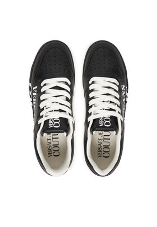 Versace Jeans Couture Sneakersy 80YA3SJ5 Czarny. Kolor: czarny. Materiał: skóra