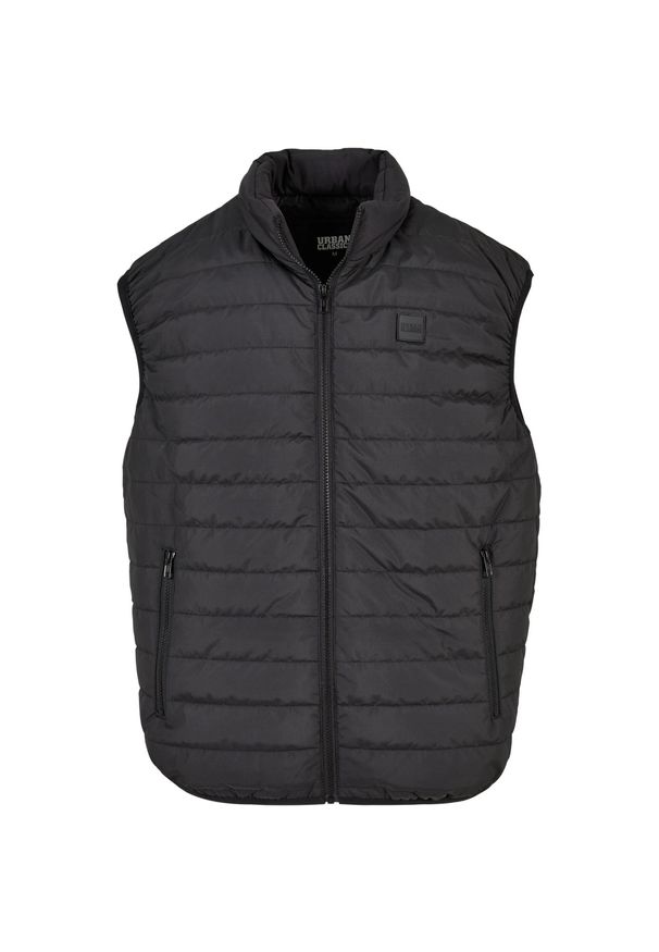 Urban Classics - Bezrękawnik Męska Niska Waga Pikowany. Kolor: czarny. Materiał: puch. Długość rękawa: bez rękawów. Sport: turystyka piesza