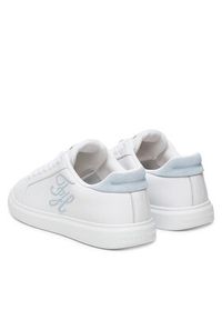 TOMMY HILFIGER - Tommy Hilfiger Sneakersy Th Icon Court Script FW0FW09363 Biały. Kolor: biały. Materiał: skóra #2