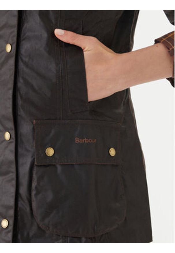 Barbour Kurtka przejściowa BARBOUR-LWX0667RU52 Brązowy Regular Fit. Kolor: brązowy. Materiał: bawełna