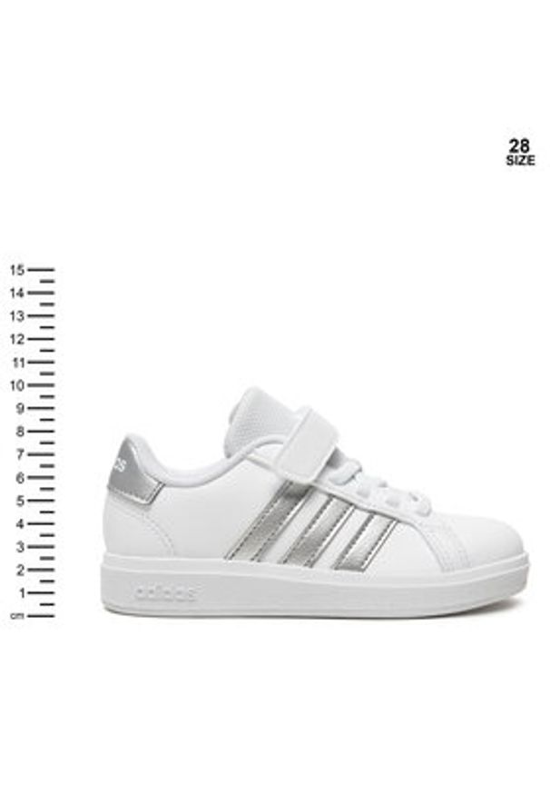 Adidas - adidas Sneakersy Grand Court 2.0 IH5532 Biały. Kolor: biały. Materiał: skóra