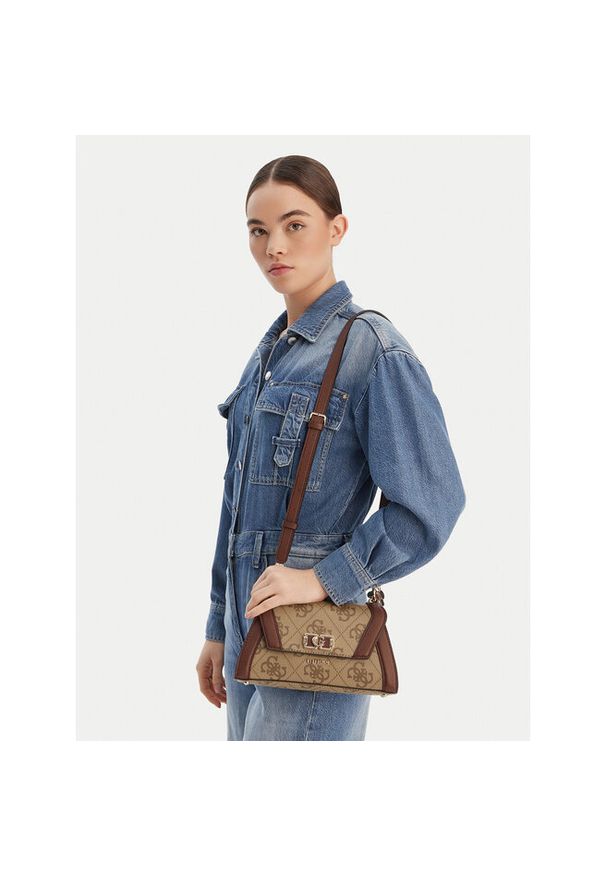 Torebka Guess. Kolor: brązowy