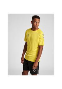 Strój kąpielowy Hummel Lead Poly. Kolor: żółty. Materiał: jersey, poliester, materiał. Wzór: nadruk. Sport: piłka nożna #1