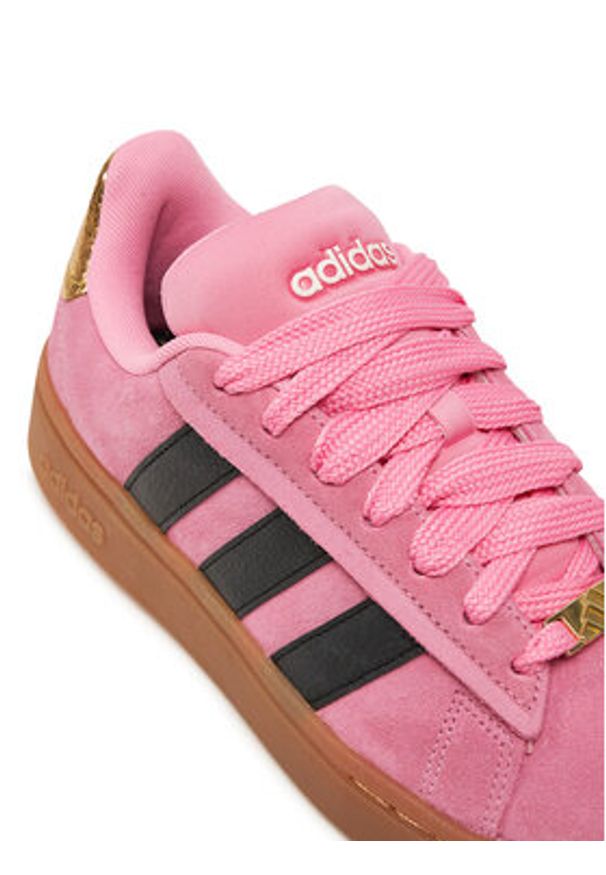 Adidas - adidas Sneakersy Grand Court Alpha 00s JH8669 Różowy. Kolor: różowy. Materiał: skóra