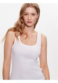 Levi's® Top Essential A5906-0001 Biały Regular Fit. Kolor: biały. Materiał: bawełna