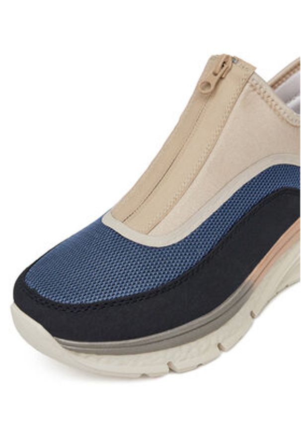 Rieker Sneakersy 48053-14 Granatowy. Kolor: niebieski. Materiał: materiał