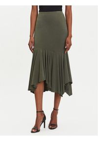 Guess Spódnica midi W5YD85 KCTB2 Zielony Regular Fit. Kolor: zielony. Materiał: wiskoza