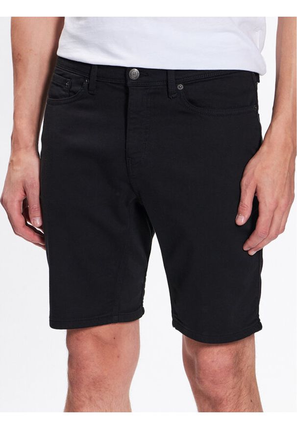 Duer Szorty jeansowe No Sweat MSNS1011 Czarny Regular Fit. Kolor: czarny. Materiał: jeans, bawełna