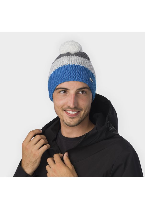 Czapka Eisbar Star Pompon MÜ. Kolor: niebieski. Materiał: wełna. Styl: sportowy