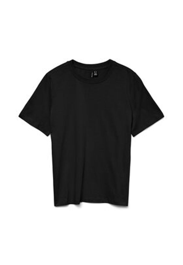 Vero Moda T-Shirt Paulina 10316991 Czarny Regular Fit. Kolor: czarny. Materiał: bawełna