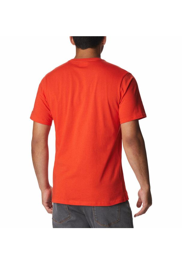 columbia - Koszulka Męska Columbia Rockaway River Graphic SS T-Shirt. Kolor: czerwony