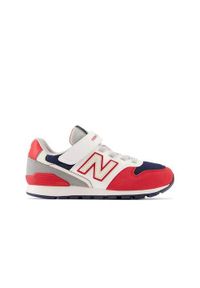 Buty do chodzenia dla dzieci New Balance 996. Zapięcie: rzepy. Kolor: czerwony, wielokolorowy. Materiał: materiał, syntetyk, tkanina. Szerokość cholewki: normalna. Model: New Balance 996. Sport: turystyka piesza