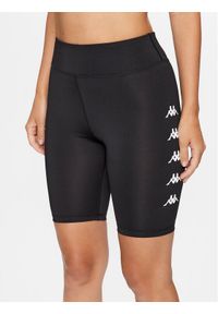Kappa Kolarki 312084 Czarny Skinny Fit. Kolor: czarny. Materiał: syntetyk #1