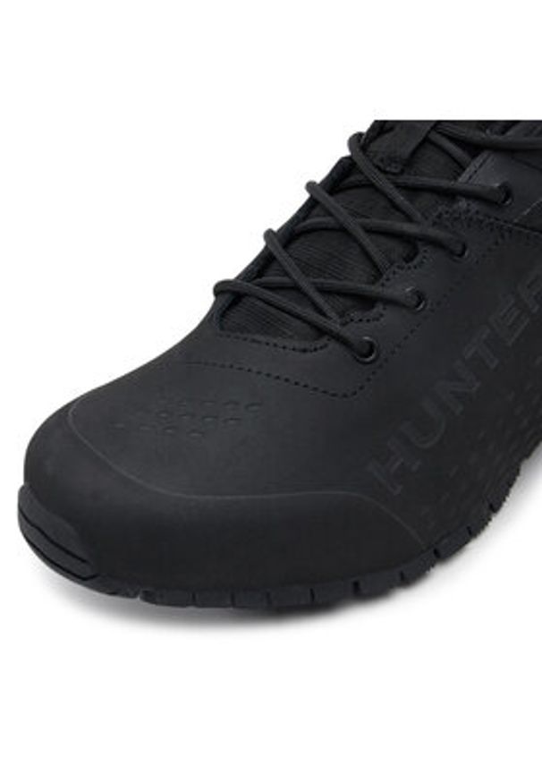 Hunter Trekkingi H3-001 Czarny. Kolor: czarny. Materiał: skóra. Sport: turystyka piesza