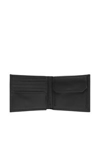 Calvin Klein Portfel męski Ck Smooth Trifold W/ Coin LV04D1103G Czarny. Kolor: czarny. Materiał: skóra