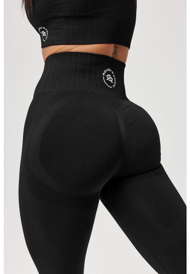ROUGH RADICAL - Damskie legginsy treningowe seamless Rough Radical LINEA. Kolor: czarny. Sport: fitness