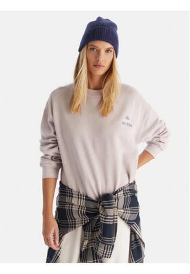 Quiksilver Bluza EQWFT03188 Fioletowy Oversize. Kolor: fioletowy. Materiał: bawełna