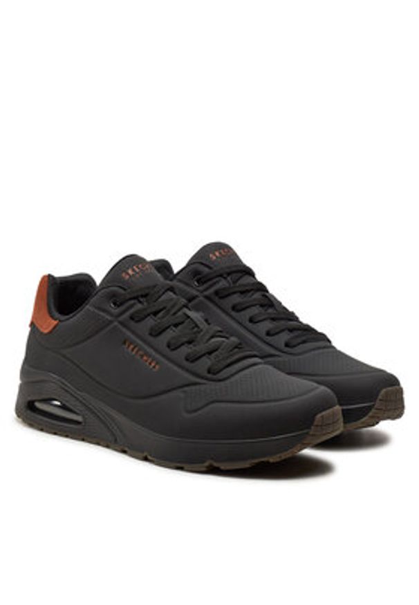 skechers - Skechers Sneakersy Uno - Suited On Air 183004 Czarny. Kolor: czarny. Materiał: skóra