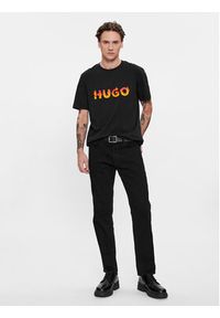 Hugo T-Shirt Danda 50504542 Czarny Regular Fit. Kolor: czarny. Materiał: bawełna #6