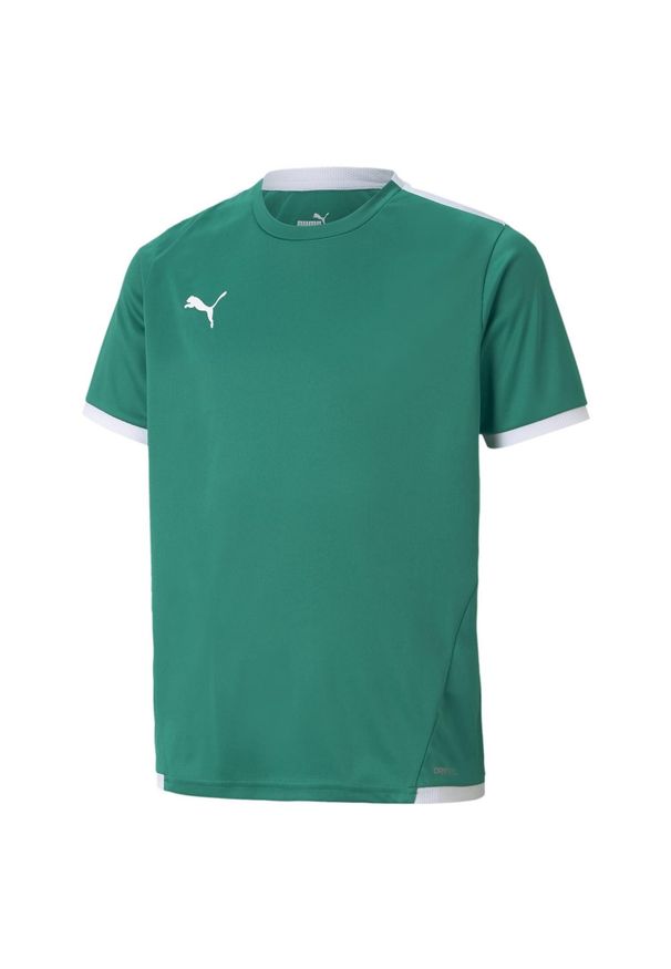 Puma - Koszulka Dziecięca TeamLIGA. Kolor: zielony